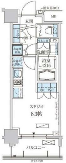 パークアクシス両国馬車通り 704 間取り図