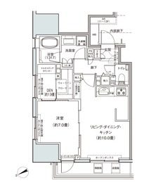 朝日マンション五反田 202 間取り図