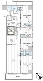 ビエラコート日本橋久松町 308 間取り図