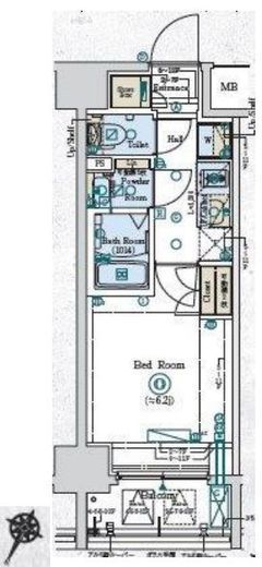 GENOVIA阪東橋Ⅱskygarden (ジェノヴィア阪東橋2スカイガーデン) 4階 間取り図