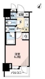 グランド・ガーラ桜木町駅前 5階 間取り図