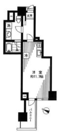 根津南シティタワー 3階 間取り図