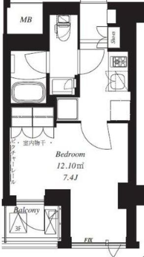 フレンシア青葉台 205 間取り図