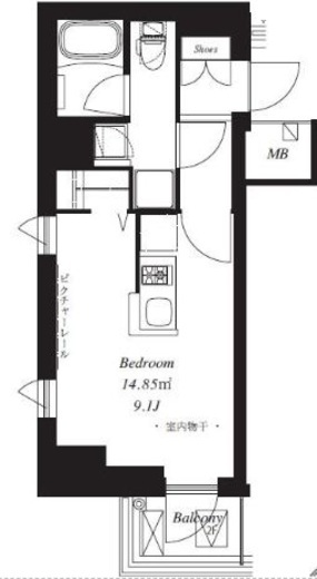 フレンシア青葉台 206 間取り図