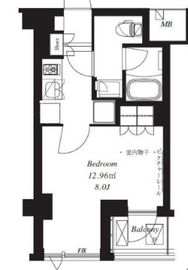 フレンシア青葉台 204 間取り図
