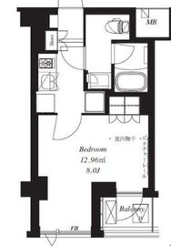 フレンシア青葉台 304 間取り図