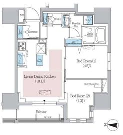 アーバネックス錦糸公園 801 間取り図