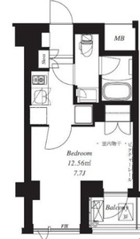 フレンシア青葉台 202 間取り図