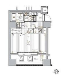マスターマインド十番 8階 間取り図