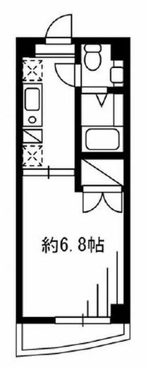 F.S.C.新宿マンション 2階 間取り図