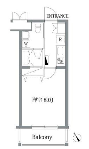 ガーデン荏原中延 404 間取り図