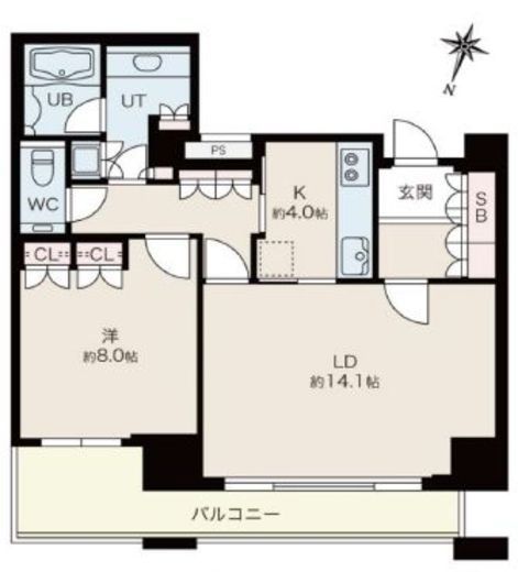深沢ハウス 8階 間取り図