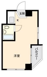 ONE ROOF FLAT NISHIWASEDA 1303 間取り図