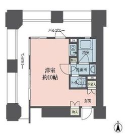 ルネ新宿御苑タワー 902 間取り図