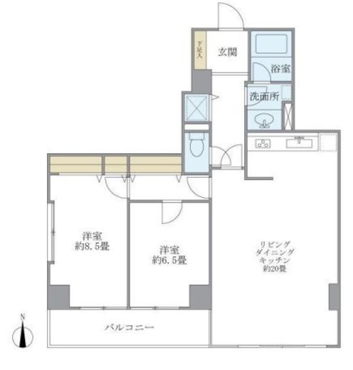 ノースウエストヒル 202 間取り図