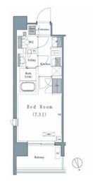 プレジリア新富町 306 間取り図