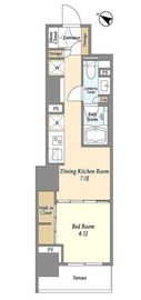 ドゥーエ横濱鶴見 210 間取り図