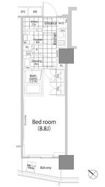 パークハビオ赤坂タワー 1710 間取り図