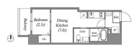 GRAN PASEO錦糸町 (グランパセオ錦糸町) 401 間取り図