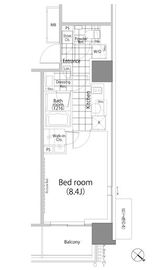 パークハビオ赤坂タワー 1106 間取り図