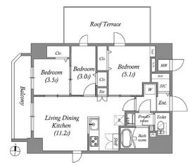 GRAN PASEO錦糸町 (グランパセオ錦糸町) 1001 間取り図