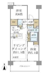 ブリリアシティ石神井公園アトラス 2階 間取り図
