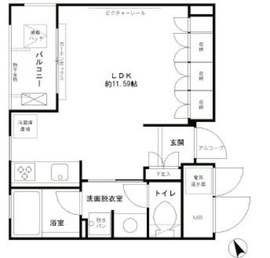 エル・セレーノ西早稲田 121 間取り図