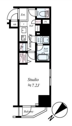 ガーラ・ステーション横濱関内 10階 間取り図