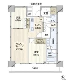 リヴァリエ 15階 間取り図