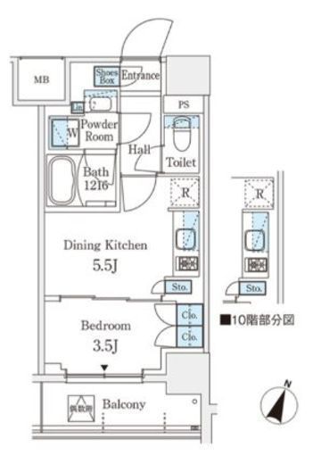 パークアクシス横浜阪東橋 314 間取り図