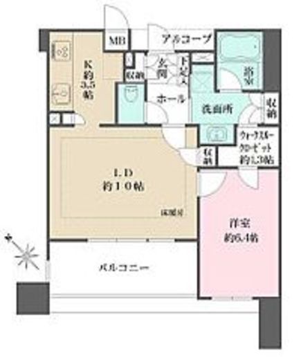 リーデンススクエア桜木町 3階 間取り図