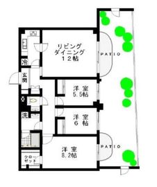 アーケディアヒルズ 102 間取り図