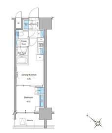 ルフォンプログレ西大井プレミア 1302 間取り図