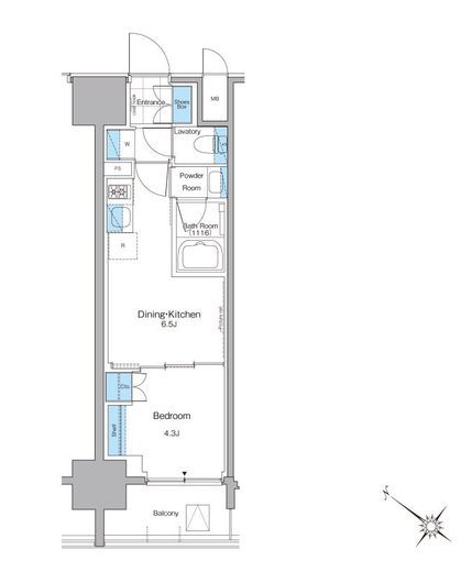 ルフォンプログレ西大井プレミア 303 間取り図