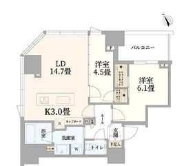 パークホームズ浜松町 2階 間取り図