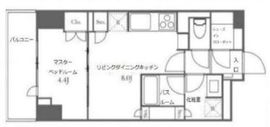 サンウッド広尾 4階 間取り図