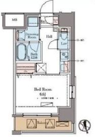 ラグゼナ北千住 7階 間取り図