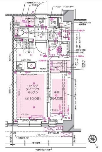 ディアナコート祐天寺レジデンス 3階 間取り図