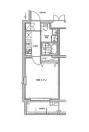 ガーデン荏原中延 107 間取り図