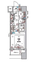 ラクラス横浜 605 間取り図
