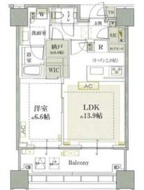 白金ザ・スカイ 16階 間取り図