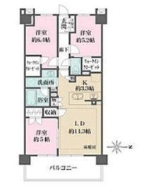 ザ・パークハウス横浜川和町テラス 6階 間取り図