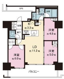 品川イーストシティタワー 17階 間取り図