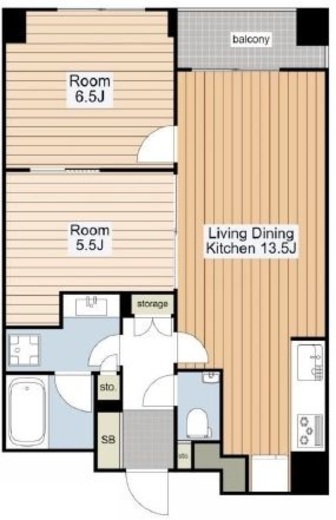グレンパーク駒場 3階 間取り図