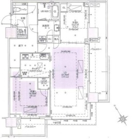 シティタワー新宿 30階 間取り図