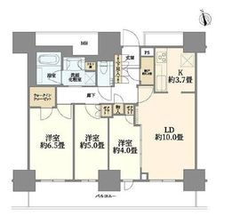 ドレッセタワー新綱島 16階 間取り図