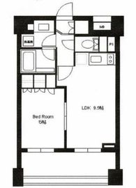 プライア渋谷 9階 間取り図