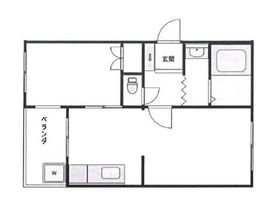 サンパレス池尻 2階 間取り図