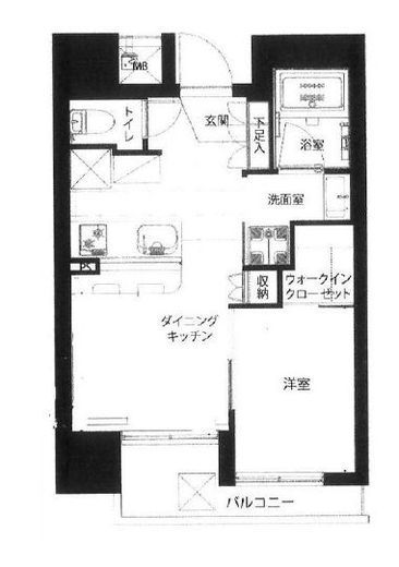 フリーディオ神楽坂 9階 間取り図