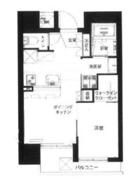 フリーディオ神楽坂 9階 間取り図